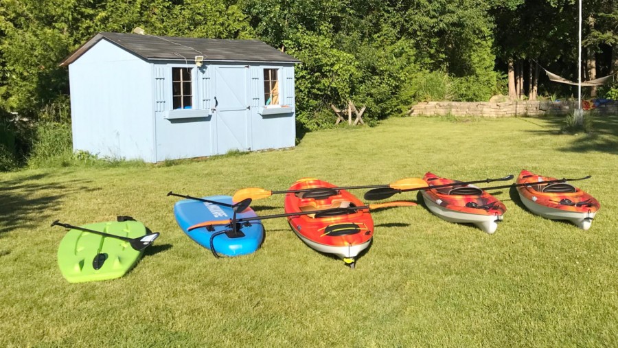 Kayaks at Cottage